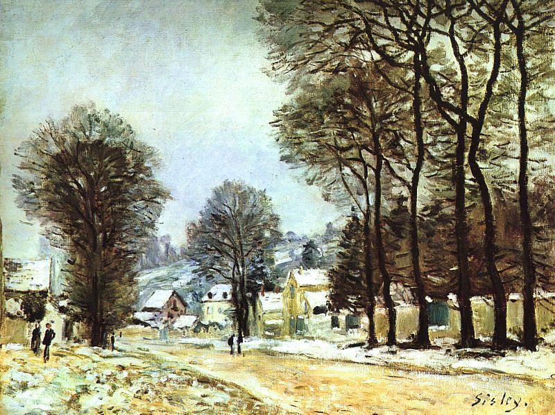 Alfred Sisley Snow at Louveciennes Sweden oil painting art